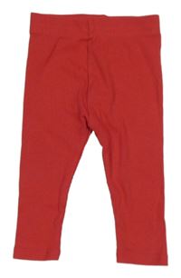 Červené žebrované legíny Ergee