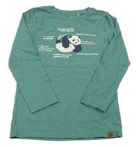 Zelené triko s pandou Topolino