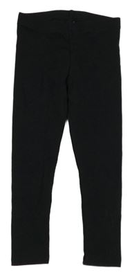 Černé žebrované legíny Next