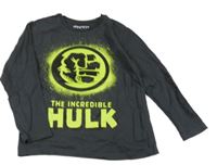 Tmavošedé triko s 3D nápisem Marvel