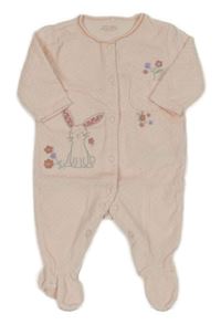 Světlerůžový sametový oveal s králíkem Next