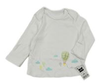 Nové - bílé triko s balónem dunnes