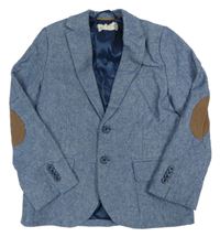 Modré melírované společenské sako H&M