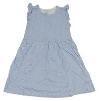 Modro-bílé pruhované šaty H&M