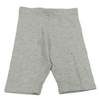 Šedé melírované elastické kraťasy H&M
