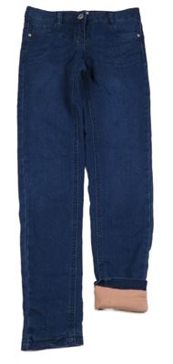 Tmavomodré podšité skinny rifle Alive