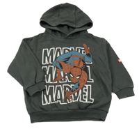 Antracitová mikina se Spidermanem a kapucí Marvel