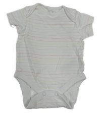 Bílo-barevné pruhované body Next