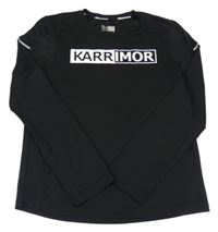 Černé sportovní triko s logem Karrimor