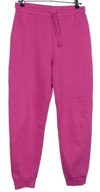 Dámské tmavorůžové cuff tepláky Zara 