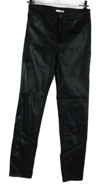 Dámské černé potažené skinny kalhoty zn. H&M