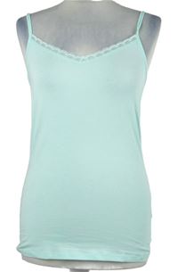 Dámská světlemodrá košilka s krajkou 