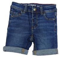 Tmavomodré riflové skinny kraťasy Denim Co.