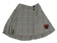 Černo-bílo-červená kostkovaná sukně S Minnie C&A