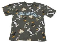 Šedé tričko s Looney tunes Primark