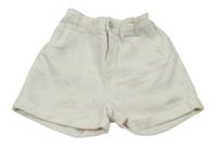 Bílo-barevné riflové kraťasy s flíčky TU