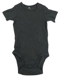 Antracitové žebrované body H&M