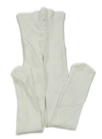 Bílé žebrované punčocháče H&M