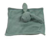 Smaragdový pletený usínáček s králíčkem 