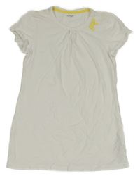 Bílé tričko se žlutou mašličkou Vertbaudet