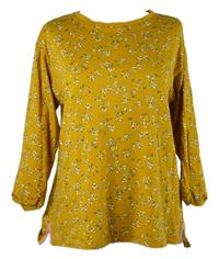 Dámská hořčicová květovaná tunika Julipa