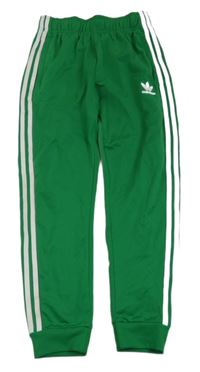 Zelené sportovní tepláky s logem Adidas