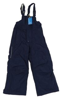 Nové - Tmavomodré šusťákové laclové funkční oteplovačky crane