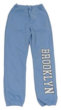 Světlemodré tepláky s nápisem Shein