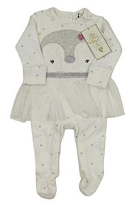 Nové - Bílý overal s tučňákem a tylovou sukní V by Very