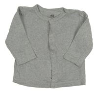 Šedé propínací triko H&M