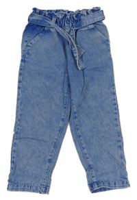 Modré šisované paper bag rifle s páskem Next