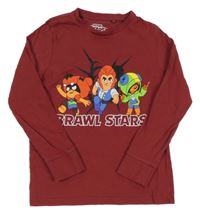 Bordó triko s potiskem - Brawl stars