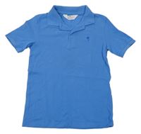 Modré polo tričko s palmou H&M