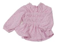 Světlerůžová květovaná tunika Primark