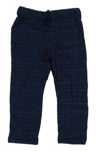 Modro-tmavomodré kostkované kalhoty zn. River Island