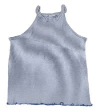 Modro-bílý proužkovaný top Zara 
