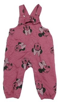 Růžové laclové tepláky s Minnií Disney