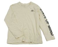 Smetanové triko s nápisem River Island