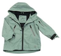 Zelenošedá šusťáková jarní bunda s kapucí M&S