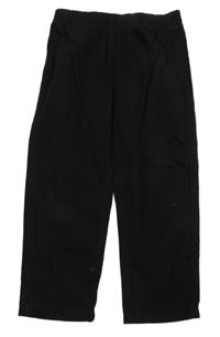 Černé plátěné kalhoty 