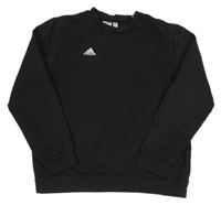 Antracitová mikina s logem Adidas