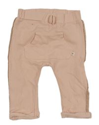 Světlerůžové tepláky s proužky Topomini