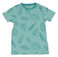Tyrkysové tričko s listy Pepperts