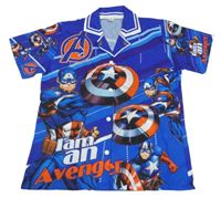 Safírová košile s Kapitánem Amerika 