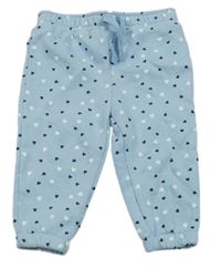 Světlemodré teplé tepláky se srdíčky PRIMARK