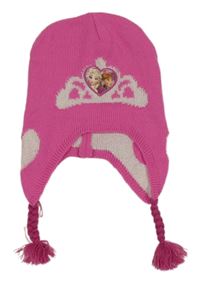 Růžová čepice s Frozen Disney