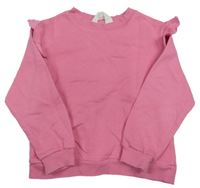 Růžová mikina s volánky H&M