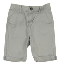 Světlešedé chino riflové kraťasy Tu