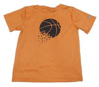 Oranžové sportovní tričko s míčem Topolino