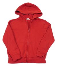 Červená propínací mikina s kapucí H&M